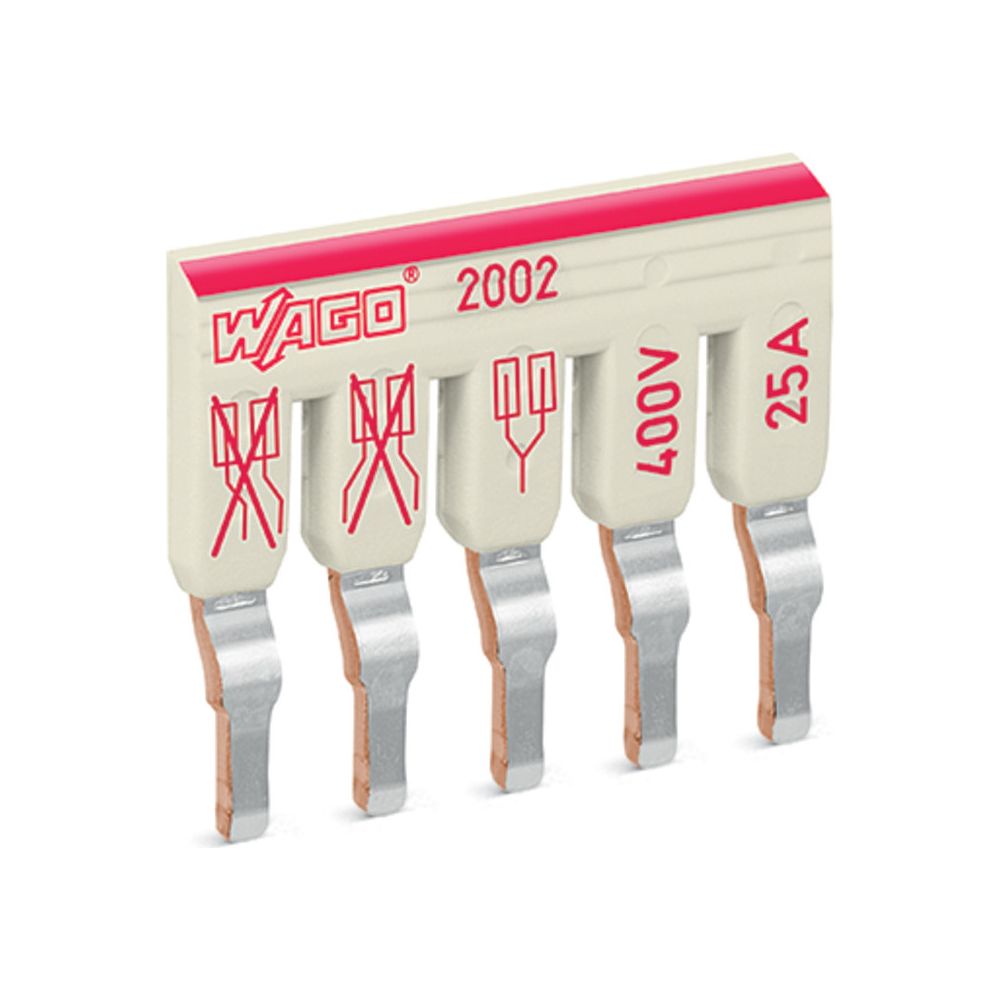 Wago Schachtelbrücker TOPJOB S 2002-475, 5-fach, 400V, 25A, 5,2mm Raster, lichtgrau... WAGO-2002-475 4055143692281 (Abb. 6)