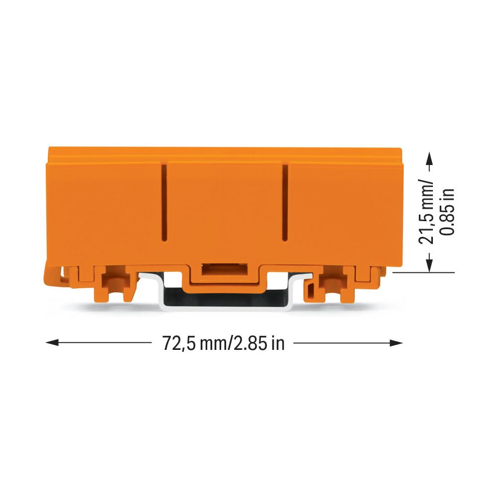 Wago Befestigungsadapter 2273 2273-500, Tragschiene 35mm oder Schraubbefestigung, Polyam... WAGO-2273-500 4050821101871 (Abb. 9)