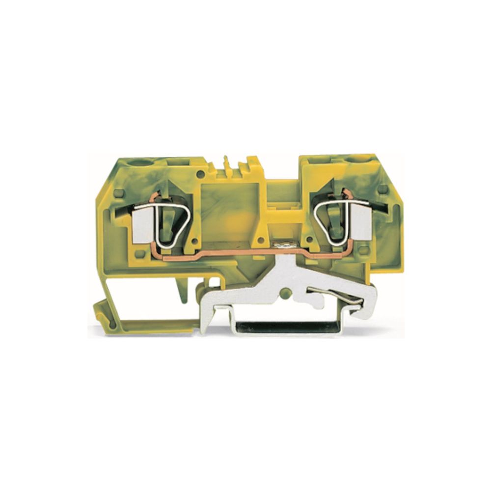 Wago 2-Leiter-Schutzleiterklemme 282 282-907, 6mm2, 8x74,5x32,5mm, Grün/Gelb... WAGO-282-907 4044918471794 (Abb. 2)