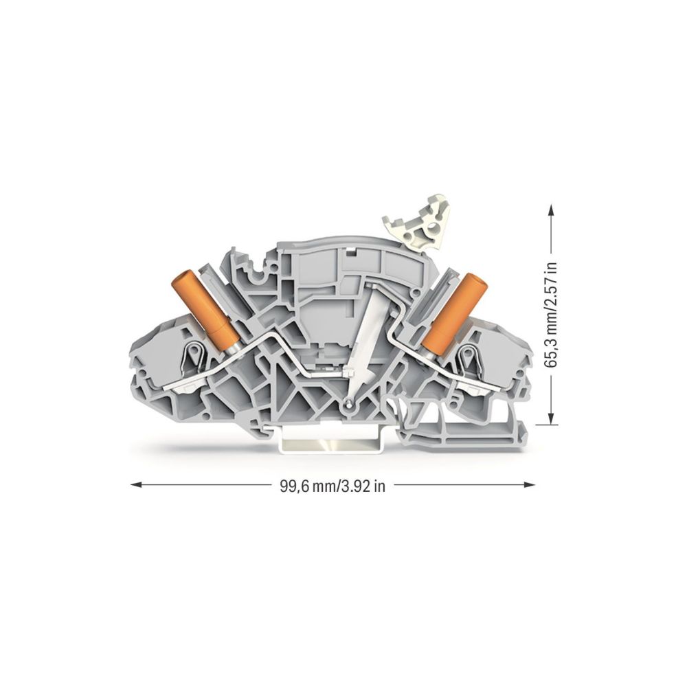 Wago 2-Leiter-Trenn-und Messklemme 2007-8811, 500V 30A 8mm, Polyamid, grau... WAGO-2007-8811 4055143074797 (Abb. 4)