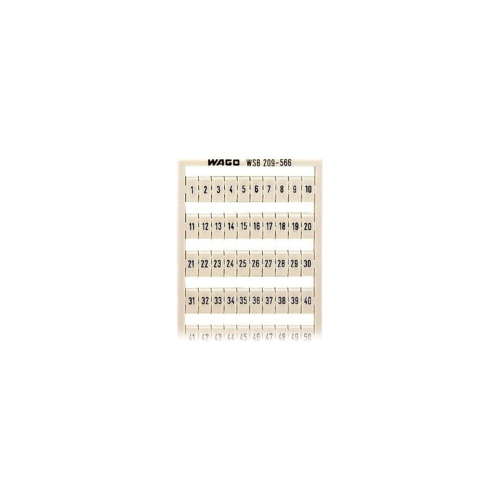Wago WSB-Beschriftungskarte 209-566, Rastermaß 5mm, weiß... WAGO-209-566 4017332273138 (Abb. 3)