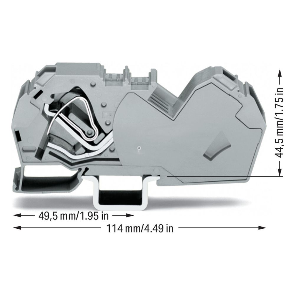 Wago 2-Leiter-Durchgangsklemme TOPJOB classic 785-601, 1000V 125A 16mm, Polyamid, grau... WAGO-785-601 4045454400576 (Abb. 3)