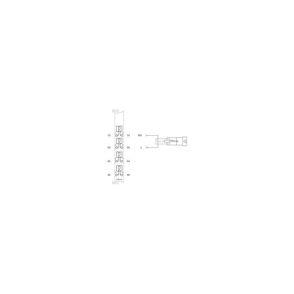 Wago 4-Kanal-Relaisausgang 750-515, 250V, 2A, 100x12x67,8mm... WAGO-750-515 4055143512831 (Abb. 9)