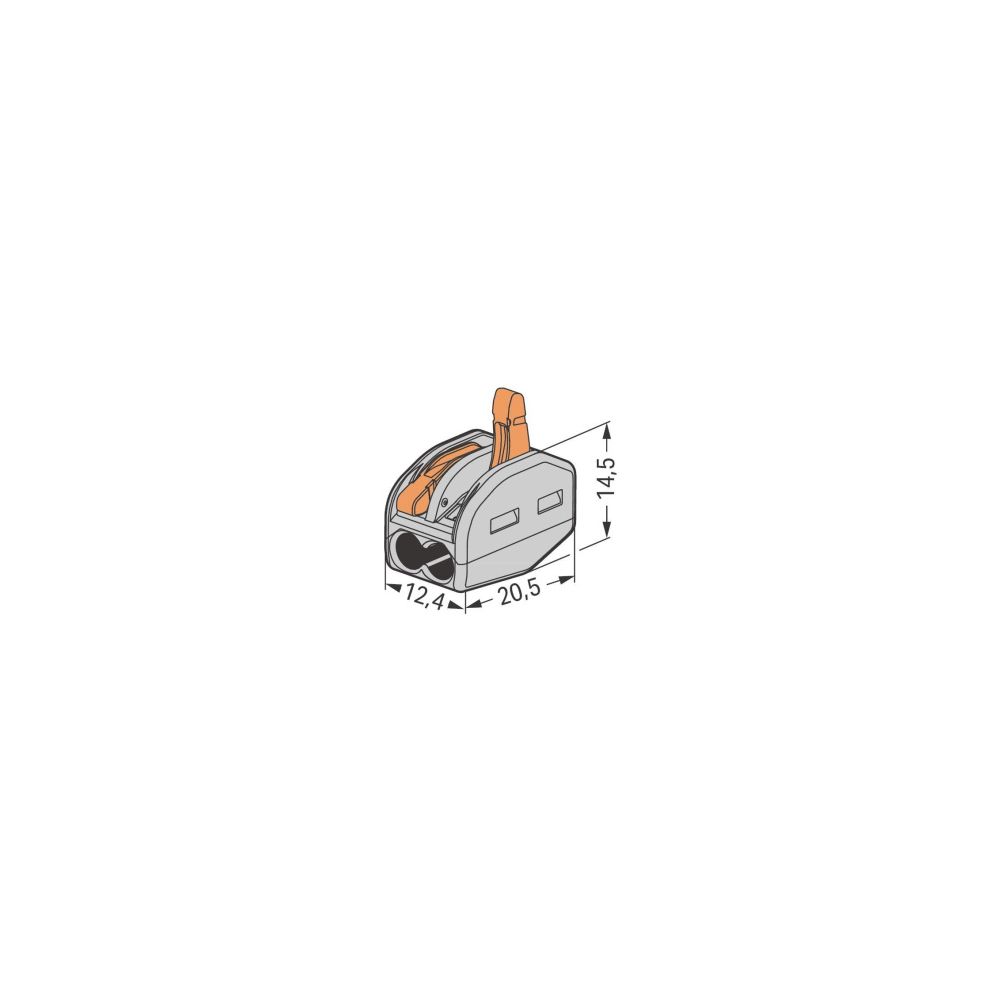 Wago Verbindungsklemme 222 222-412, 0,08-2,5mm2, Grau... WAGO-222-412 4050821346470 (Abb. 7)