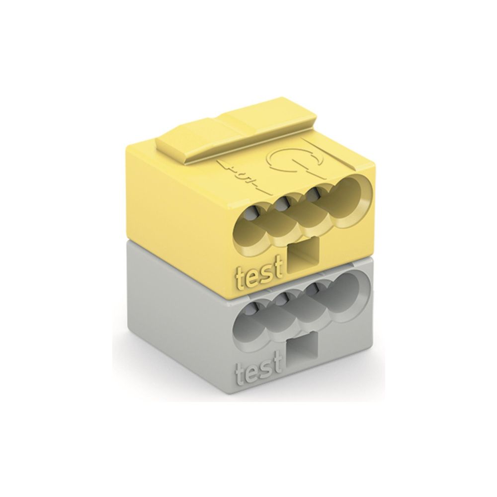 Wago 4-Leiter-Buchsenklemme 243 243-212, 0,6-0,8mm, Polyamid, Lichtgrau/Gelb... WAGO-243-212 4044918441407 (Abb. 6)