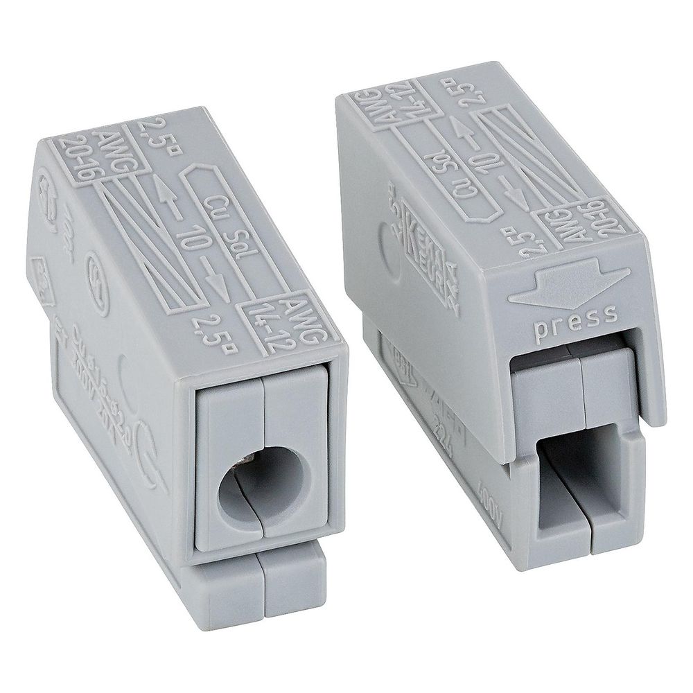 Wago Leuchtenklemme 224, 1,0-2,5 mm2, Grau, 224-101... WAGO-224-101 4044918583817 (Abb. 2)