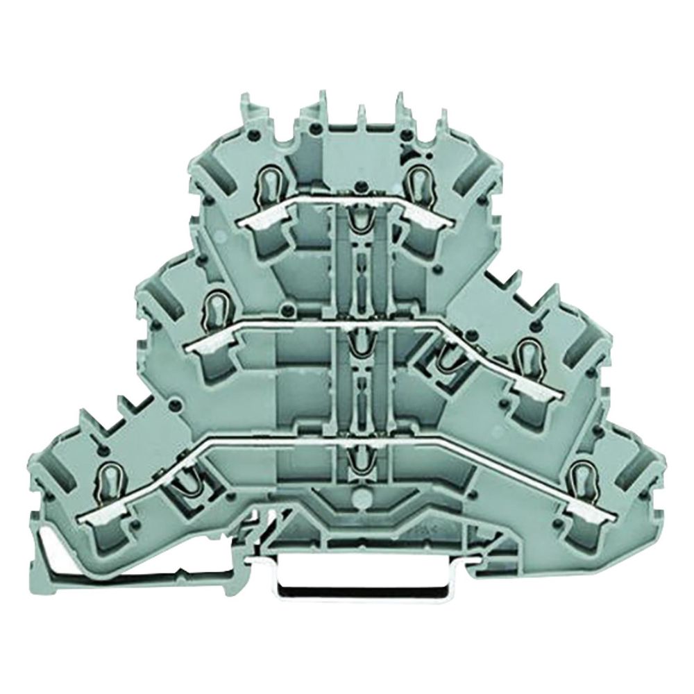 Wago Dreistockklemme TOPJOB S 2002-3201, 500V 24A 5,2mm, Polyamid, grau... WAGO-2002-3201 4044918691185 (Abb. 2)