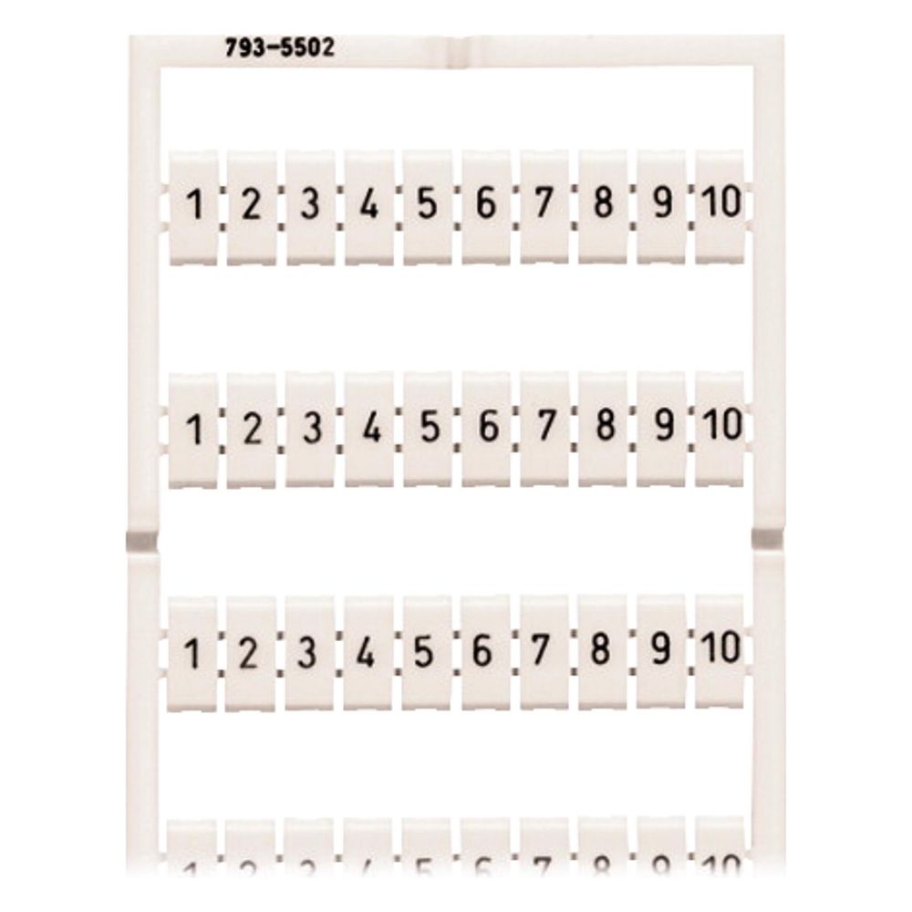 Wago Beschriftungskarte WMB 793-5501, 5,2mm, weiß... WAGO-793-5501 4044918805858 (Abb. 2)