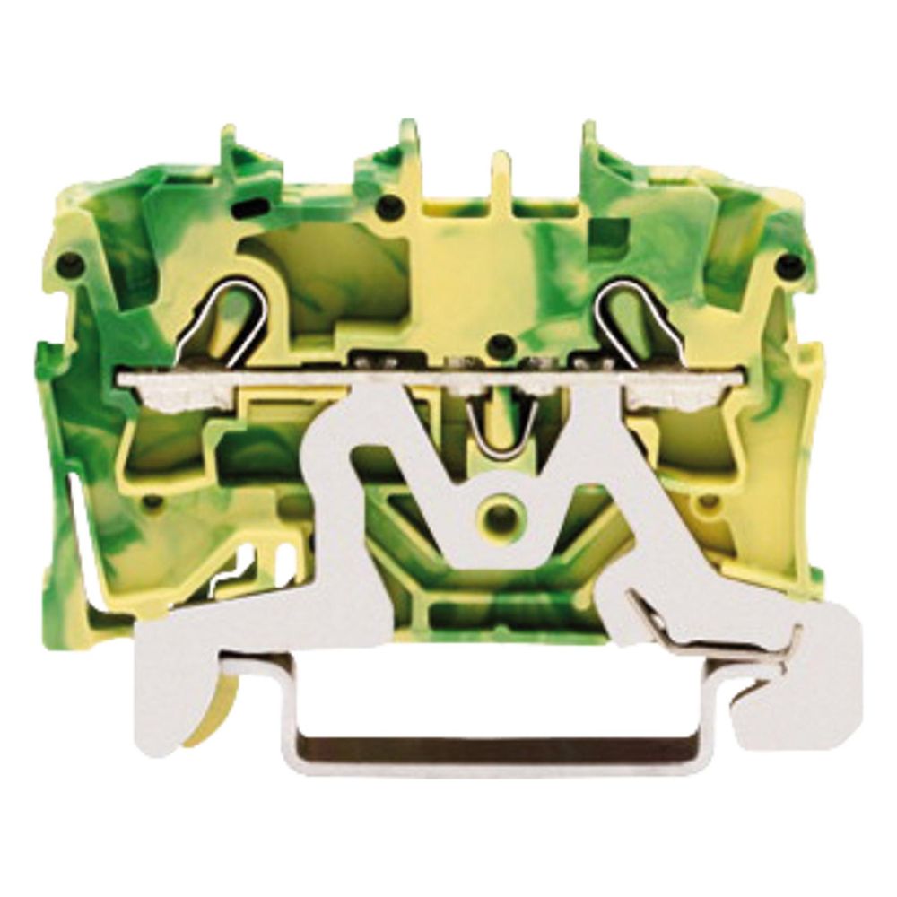 Wago Schutzleiterklemme TOPJOB S 2002, 2,5mm2, 5,2x50,8x32,9mm, Polyamid, Grün/Gelb... WAGO-2002-1207 4017332999212 (Abb. 2)