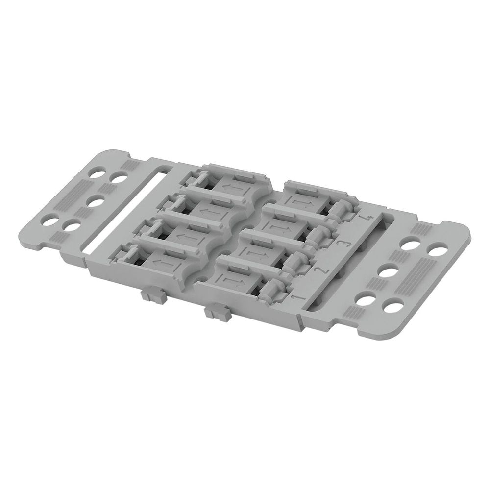 Wago Befestigungsadapter 221-2504, 4-fach, Schraubbefestigung, Polyamid, Grau... WAGO-221-2504 4066966119855 (Abb. 2)