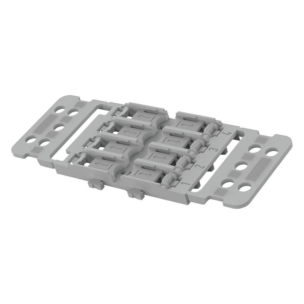 Wago Befestigungsadapter 4-fach 221-2514, Rastfuß, Polyamid, Grau... WAGO-221-2514 4055144066579 (Abb. 2)