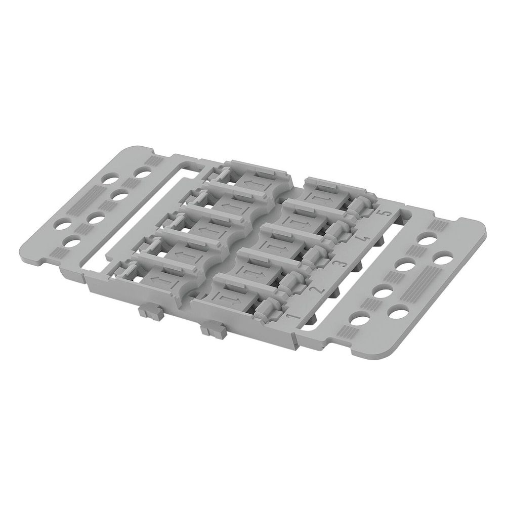 Wago Befestigungsadapter 221-2515, 5-fach, Rastfuß, Polyamid, Grau... WAGO-221-2515 4066966119916 (Abb. 2)