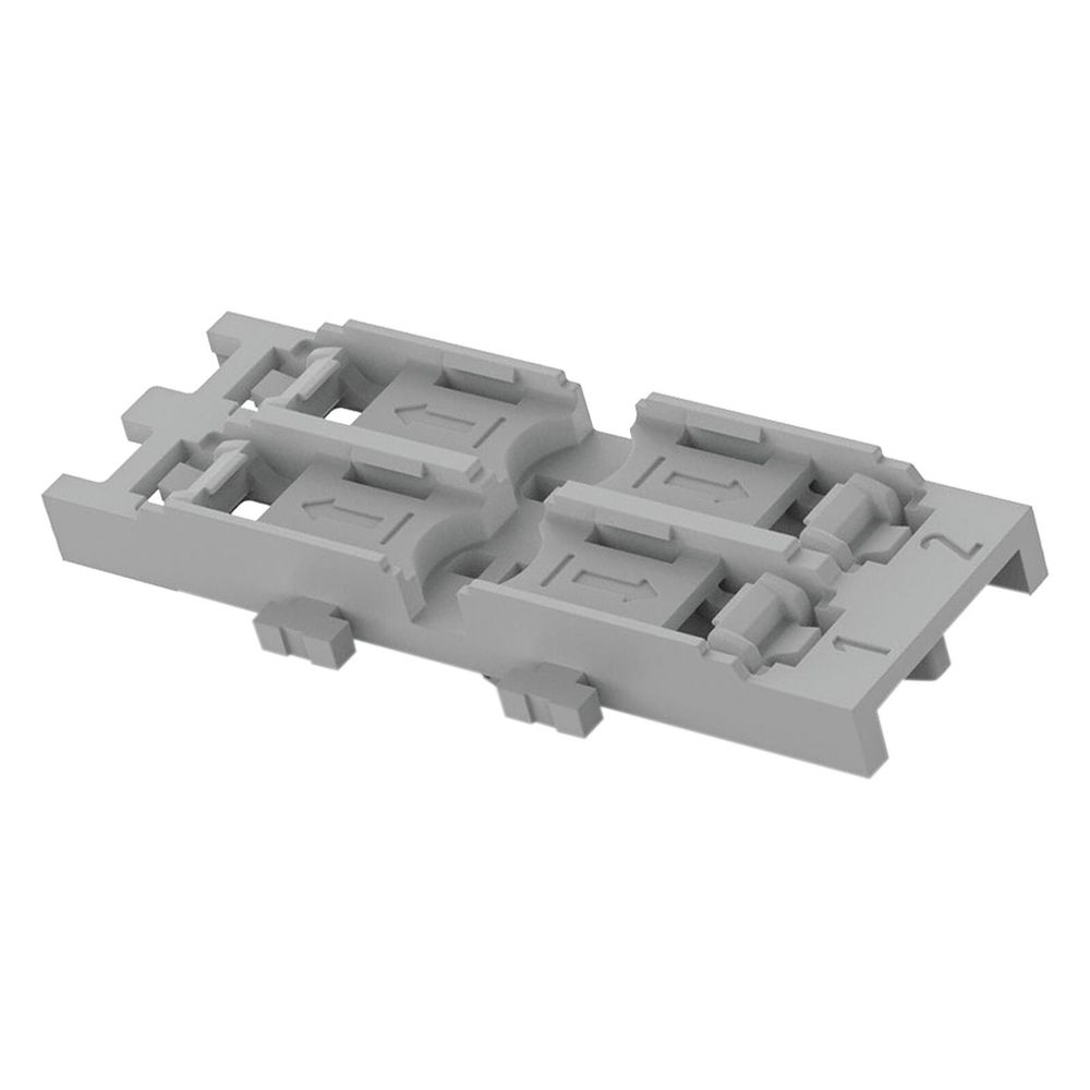 Wago Befestigungsadapter 221-2532, 2-fach, Rastfuß, Polyamid, Grau... WAGO-221-2532 4055144066609 (Abb. 2)