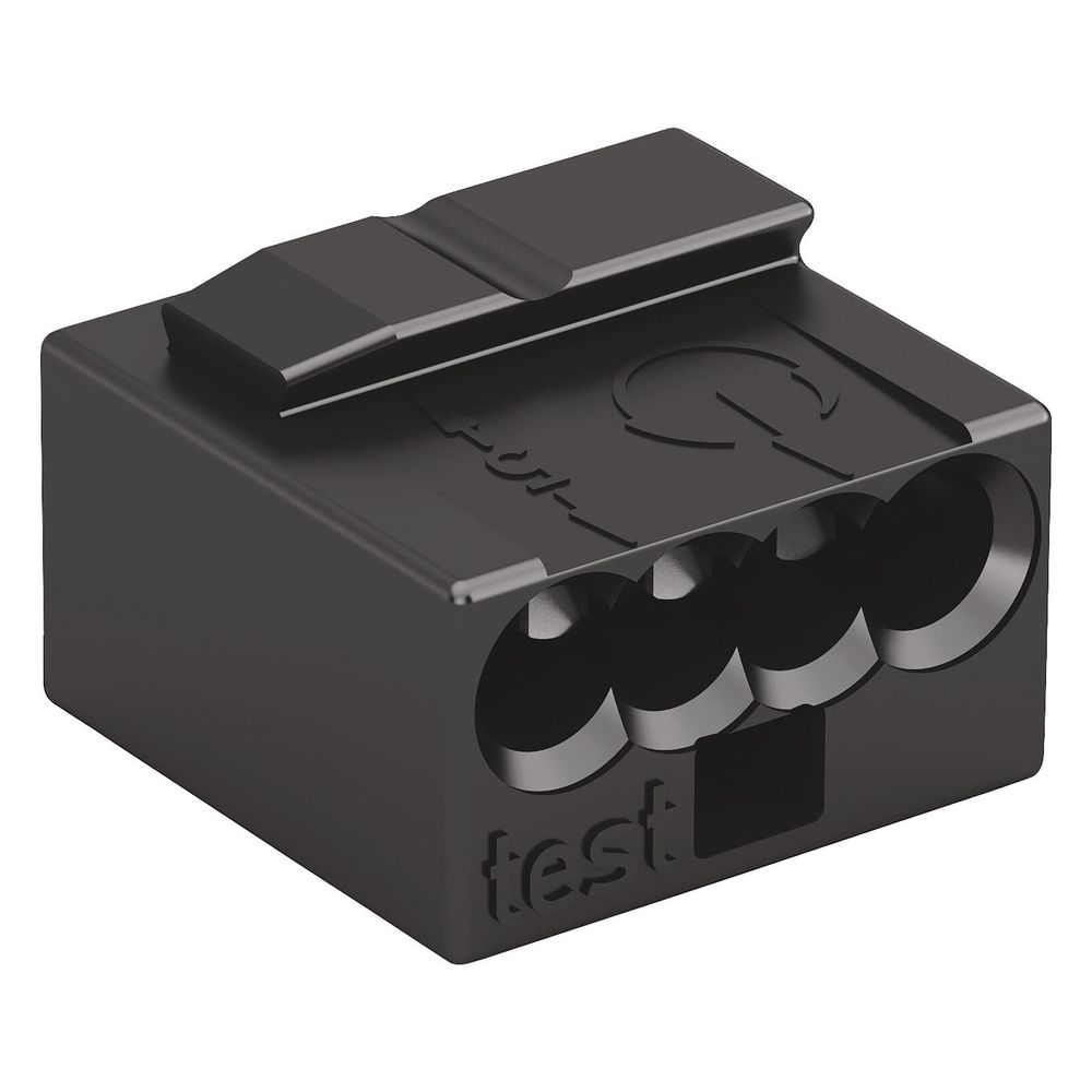 Wago Verbindungsdosenklemme 243 243-204, 4-Leiter 0,6-0,8mm, Dunkelgrau... WAGO-243-204 4044918440585 (Abb. 2)