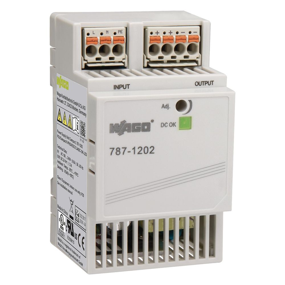 Wago Stromversorgung COMPACT Power 787-1202, 24V 1,3A, 54x90x56mm... WAGO-787-1202 4055143907866 (Abb. 2)