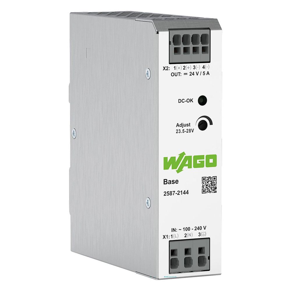 Wago Primär getaktete Stromversorgung Base 24V 20A, 480W, 56x125x138mm, IP20... WAGO-2587-2147 4066966626698 (Abb. 3)