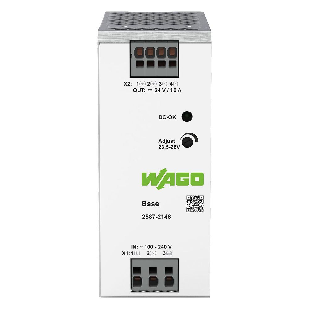Wago Primär getaktete Stromversorgung Base 240W, 24V, 10A, 52x125x117mm... WAGO-2587-2146 4066966626490 (Abb. 2)