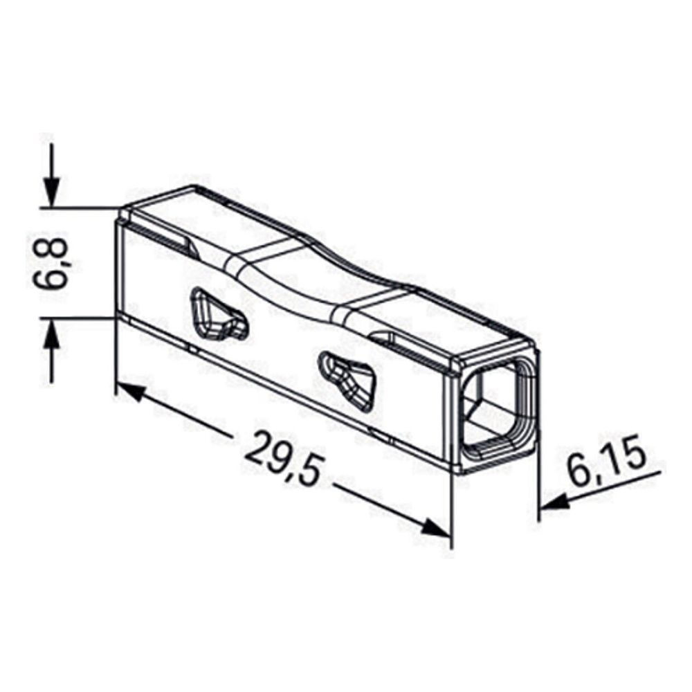 Wago Durchgangsverbinder 2773, 0,75-4mm2, 32A, 450V, Polycarbonat, Transparent, 2773-24... WAGO-2773-2401 4066966321630 (Abb. 8)
