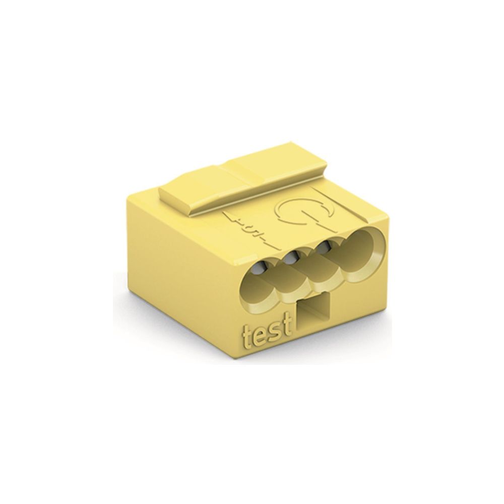 Wago Verbindungsdosenklemme 243 243-504, 0,6-0,8mm, 100V, 6A, Gelb... WAGO-243-504 4044918440813 (Abb. 5)