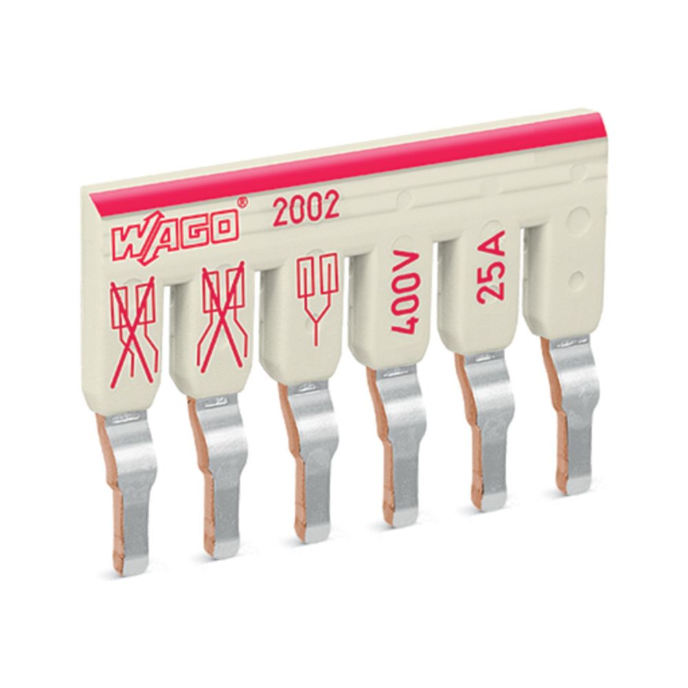 Wago Schachtelbrücker TOPJOB S 2002-476, 6 gebrückte Klemmen, 400V 25A, 5,2mm Rastermaß,... WAGO-2002-476 4055143692298 (Abb. 2)