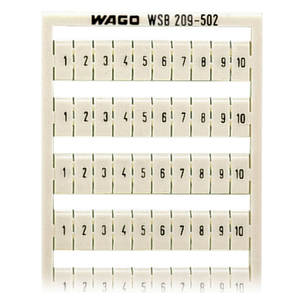 Wago WSB-Beschriftungskarte 209-502, 5mm Rastermaß, weiß... WAGO-209-502 4017332273008 (Abb. 3)