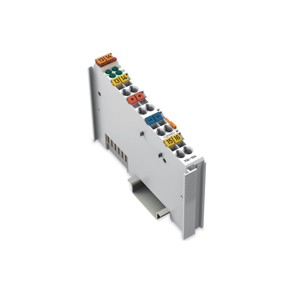 Wago Digitalausgangsmodul 750-504, 4-Kanal, 24V, 0,5A, Polycarbonat/Polyamid 6.6, lichtgr... WAGO-750-504 4045454582326 (Abb. 2)