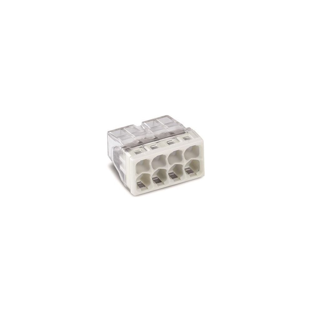 Wago Verbindungsdosenklemme 2273-208, 8-Leiter 0,5-2,5mm2, 450V 24A, Transparent/Grau... WAGO-2273-208 4050821027881 (Abb. 8)