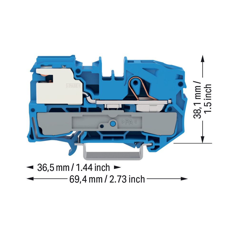 Wago N-Trennklemme TOPJOB S 2016-7114, 16mm2, 250V, 76A, 12x69,4x38,1mm, Thermoplast, ... WAGO-2016-7114 4044918902595 (Abb. 10)