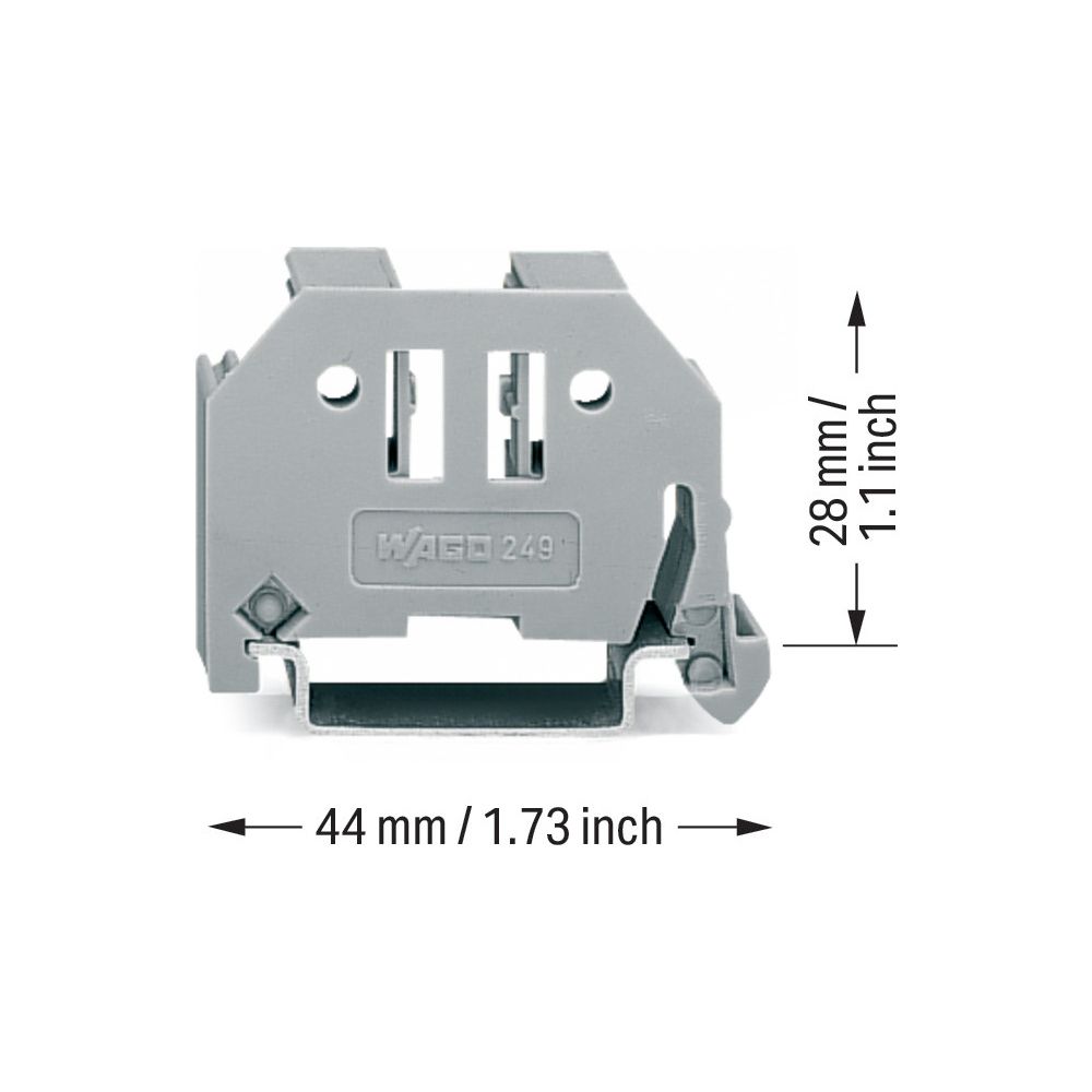 Wago Endklammer 249-117, 10mm, Kunststoff, Grau... WAGO-249-117 4055143314169 (Abb. 9)