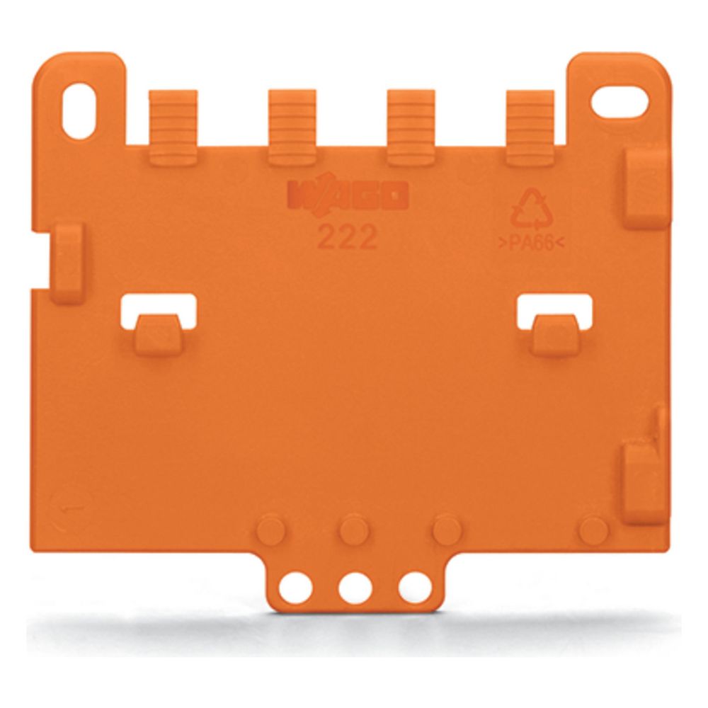Wago Zugentlastungsplatte 222-505, für Befestigungsadapter Serie 221 oder 222, Orange... WAGO-222-505 4045454714789 (Abb. 6)