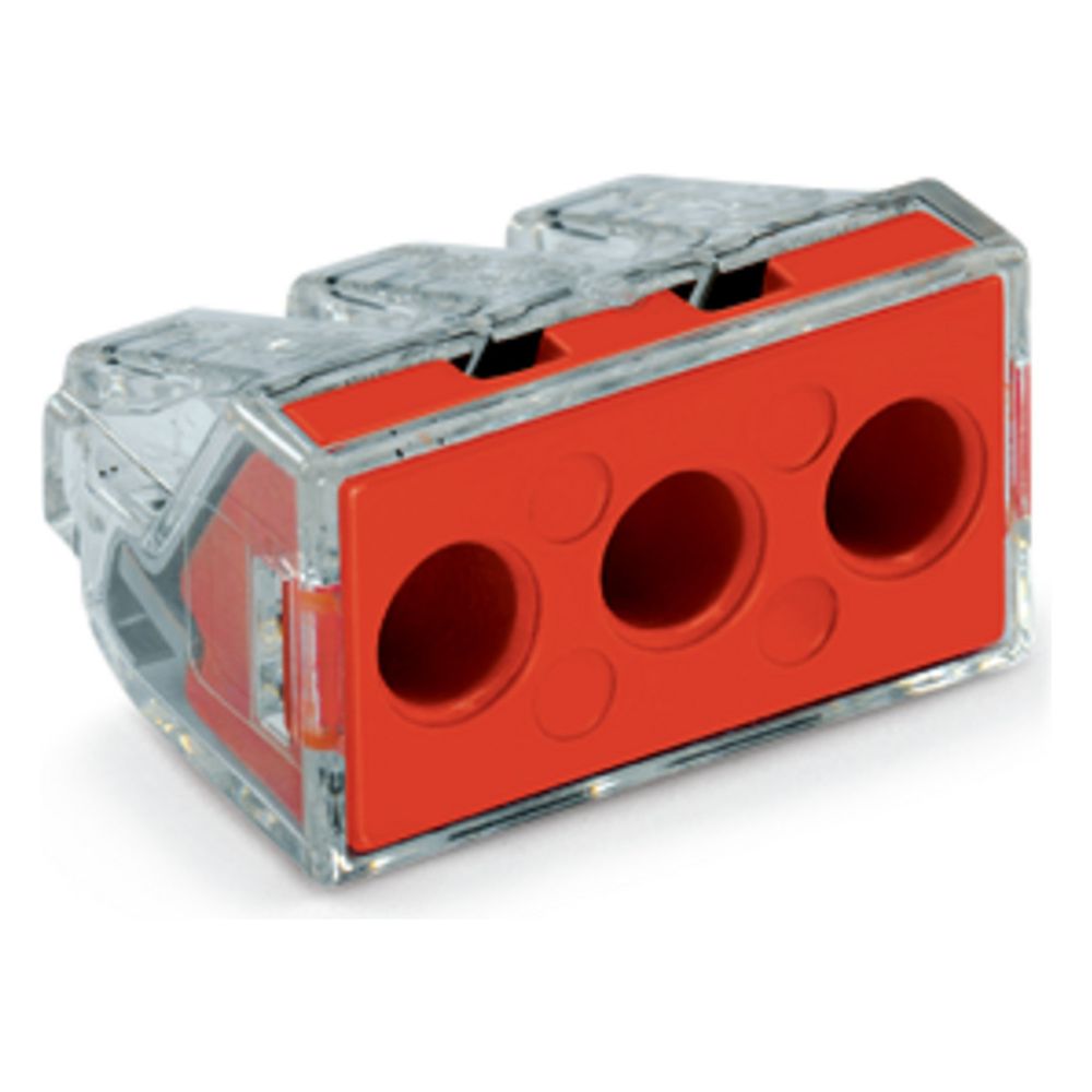 Wago Verbindungsdosenklemme 773 773-173, 2,5-6mm2 400V 41A, Polycarbonat, Transparent/Rot... WAGO-773-173 4050821215141 (Abb. 7)