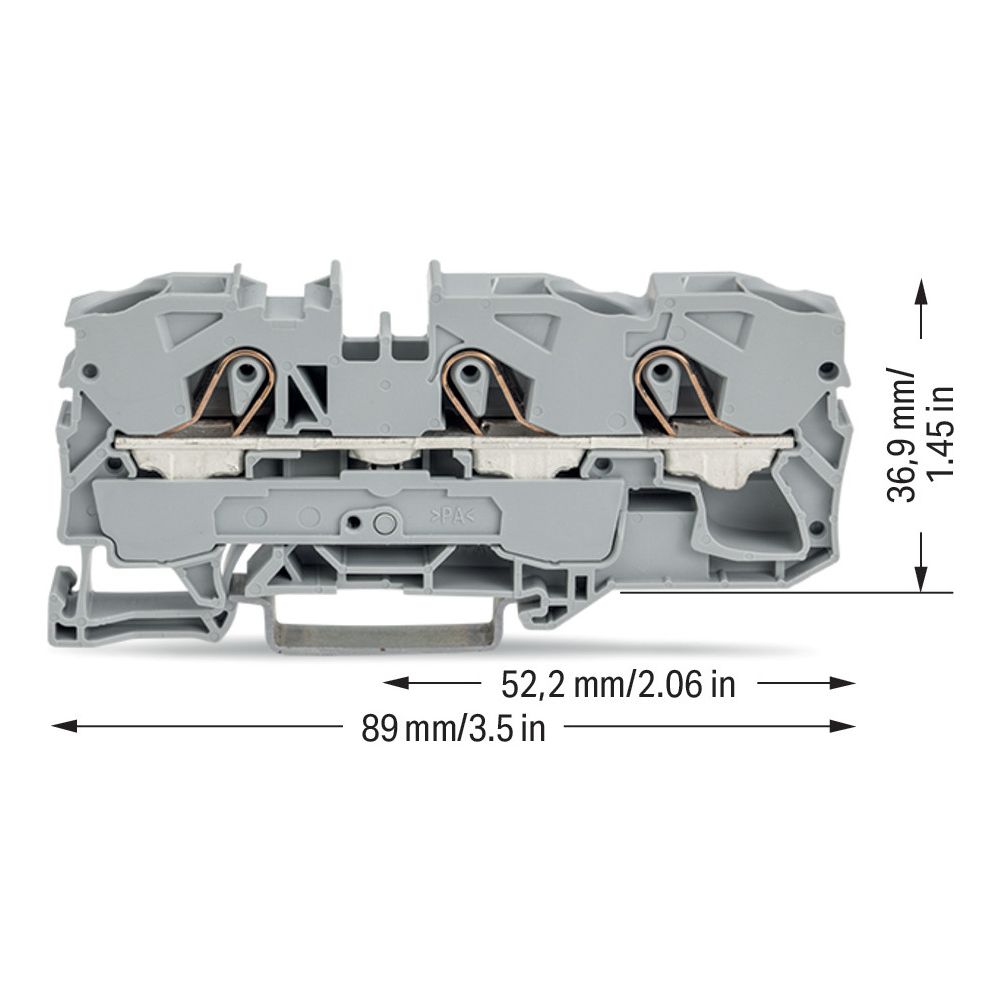 Wago 3-Leiter-Durchgangsklemme TOPJOB S 2010-1301, 10mm2, 800V, 57A, Grau... WAGO-2010-1301 4017332011341 (Abb. 6)