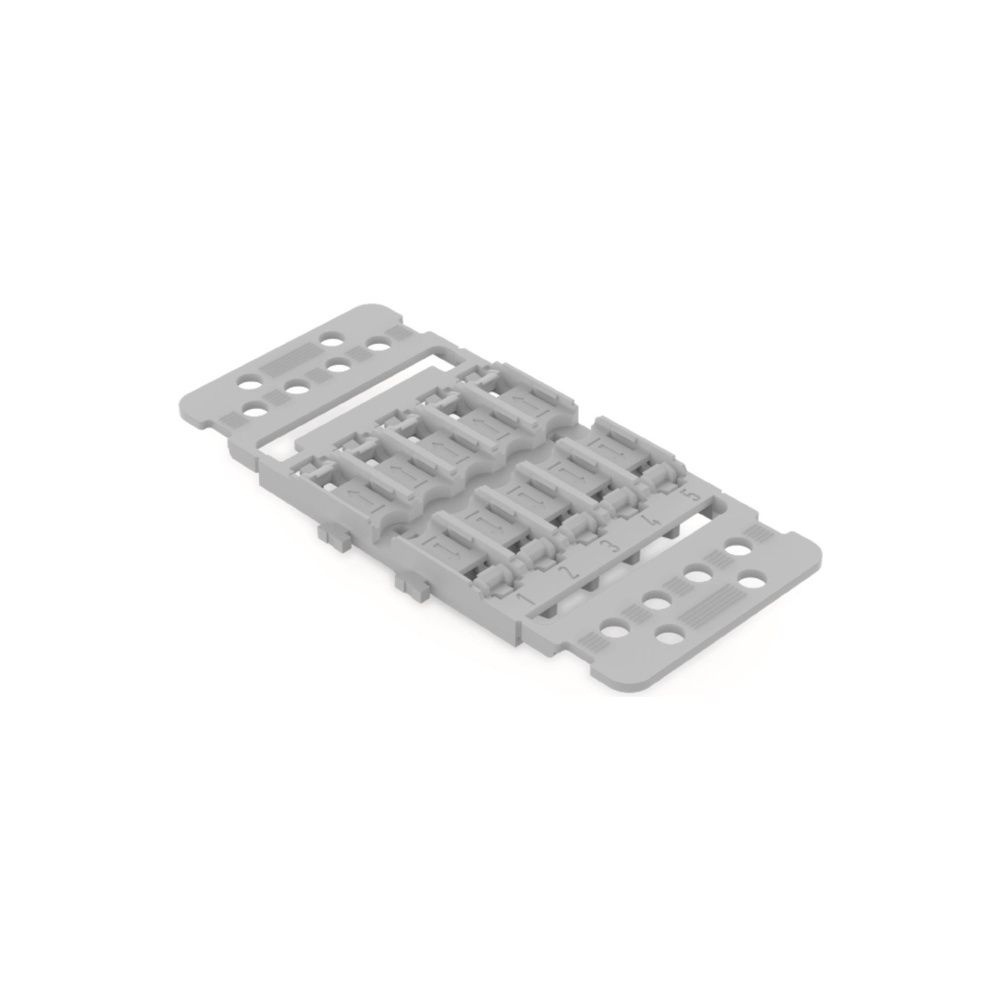 Wago Befestigungsadapter 221-2515, 5-fach, Rastfuß, Polyamid, Grau... WAGO-221-2515 4066966119916 (Abb. 3)