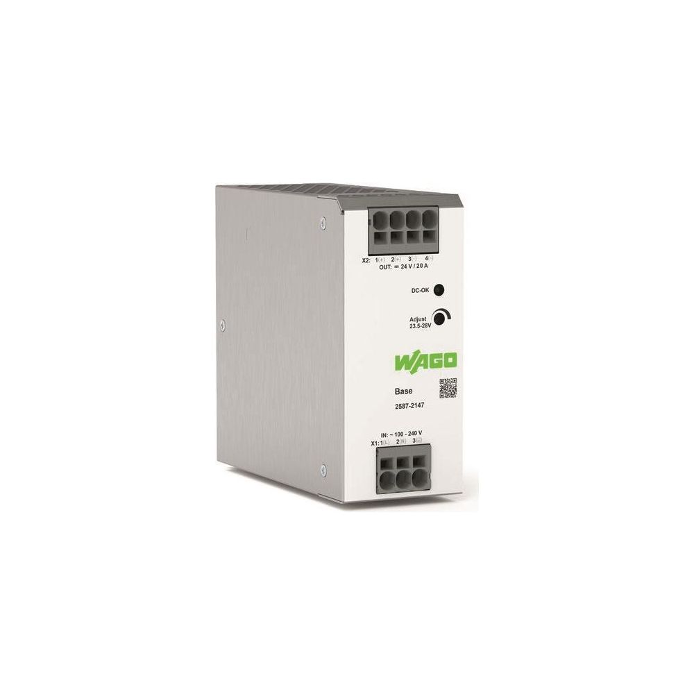 Wago Primär getaktete Stromversorgung Base 24V 20A, 480W, 56x125x138mm, IP20... WAGO-2587-2147 4066966626698 (Abb. 7)