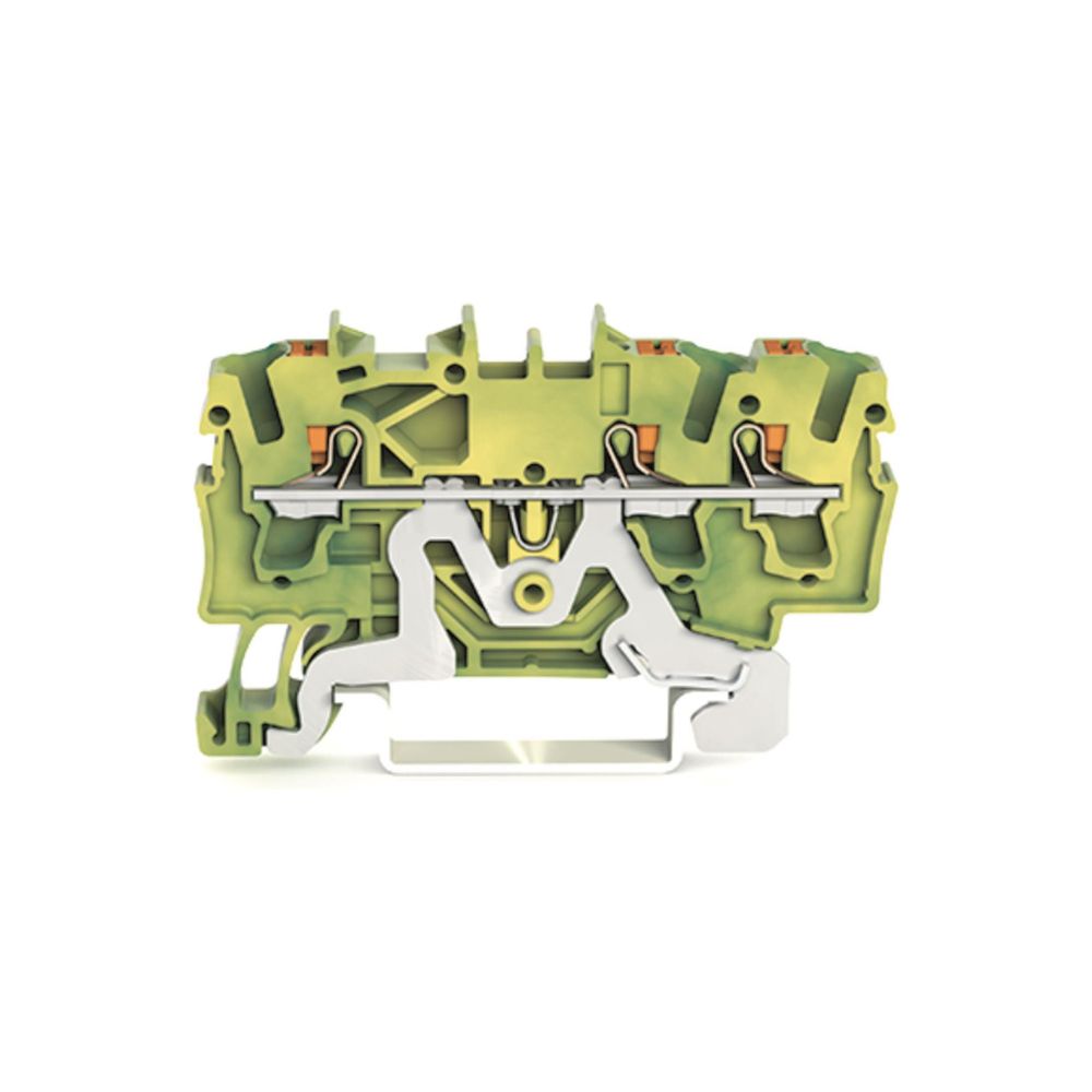 Wago Schutzleiterklemme TOPJOB S 2202-1307, 2,5mm2, Federzuganschluss, Polyamid, Grün/G... WAGO-2202-1307 4055143848626 (Abb. 2)