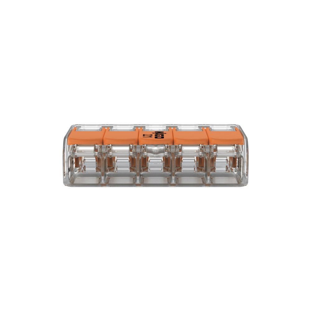 Wago COMPACT-Verbindungsklemme 221 221-415, 0,14-4mm2, Polycarbonat, Transparent/Orange,... WAGO-221-415 4055143234658 (Abb. 10)