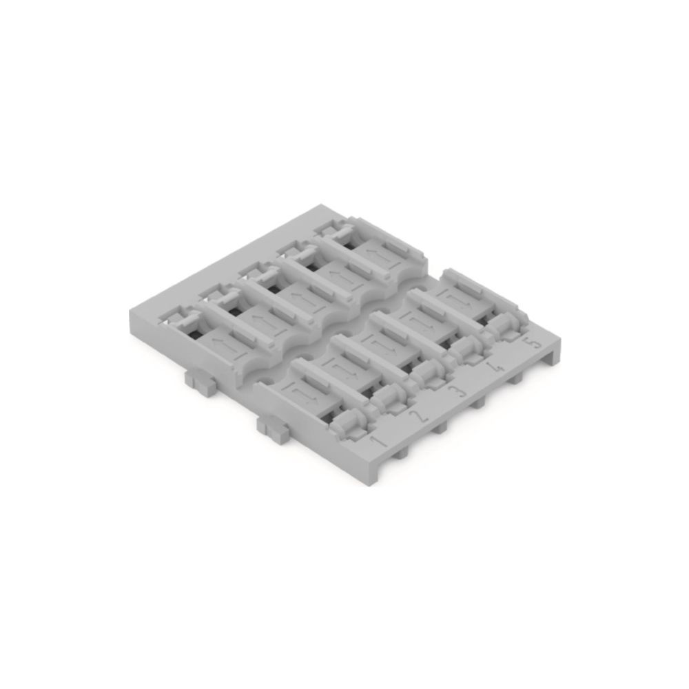 Wago Befestigungsadapter 221-2525, 5-fach, Schraubbefestigung, Polyamid, Grau... WAGO-221-2525 4066966119961 (Abb. 8)