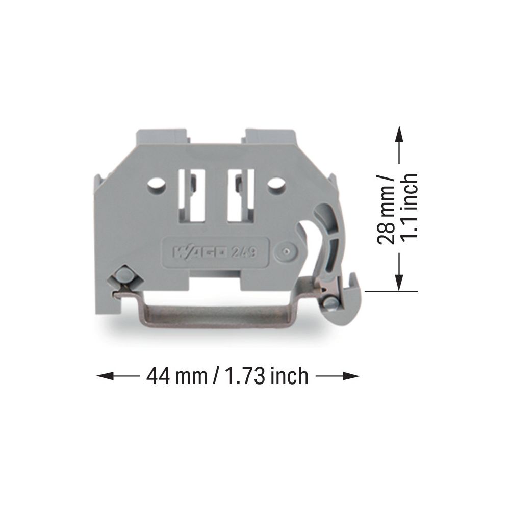 Wago Endklammer 249-116, 6mm, 44x28mm, Kunststoff, Grau... WAGO-249-116 4017332270823 (Abb. 7)