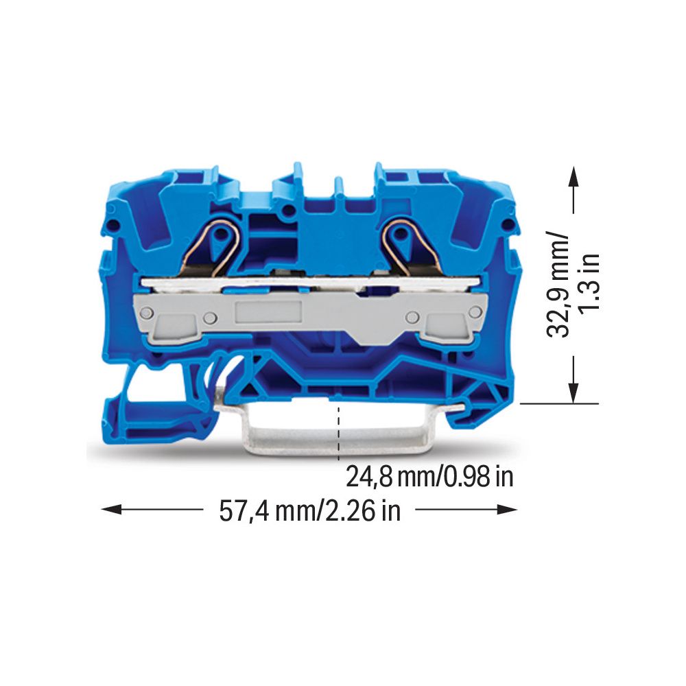 Wago 2-Leiter-Durchgangsklemme TOPJOB S 2006-1204, 0,5-10mm2, 800V, 41A, Blau... WAGO-2006-1204 4017332999656 (Abb. 6)