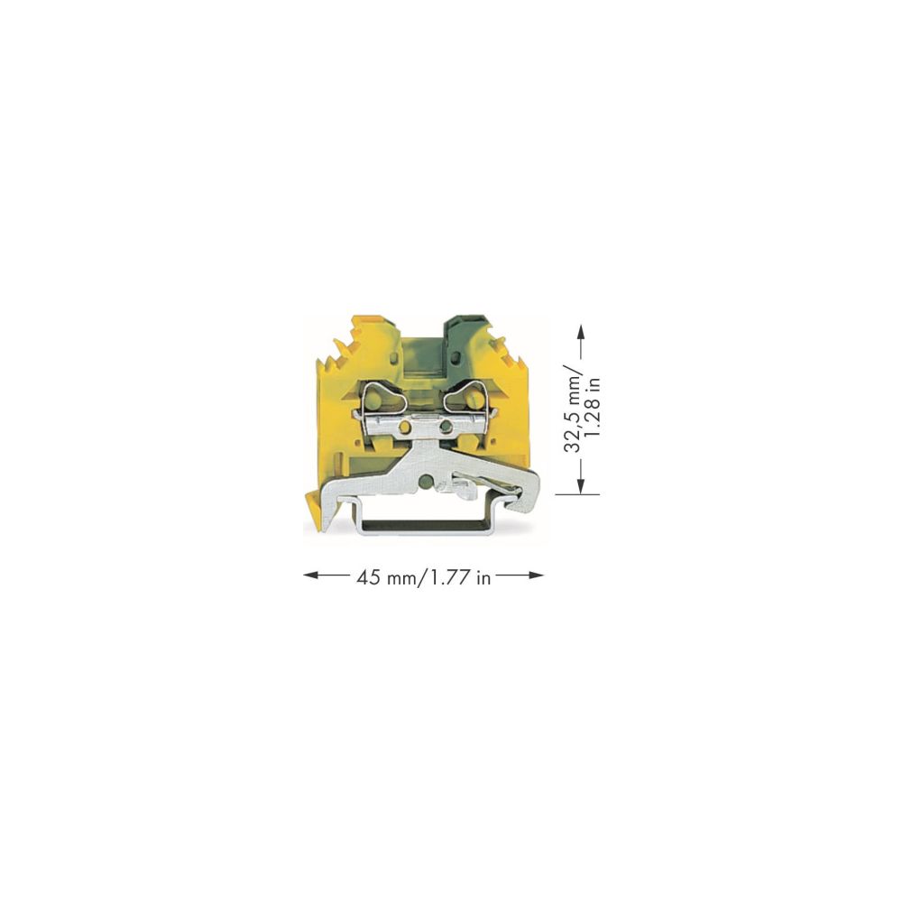 Wago Schutzleiterklemme 281-107, 4mm2, Thermoplast, Grün/Gelb... WAGO-281-107 4055143309271 (Abb. 3)