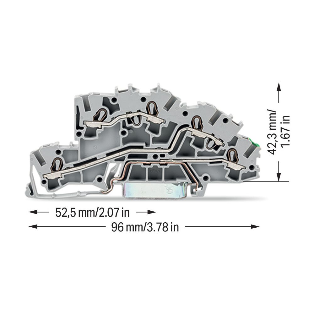 Wago Installationsetagenklemme 2003-7645, 32A 400V, 0,25-4mm2, Grau... WAGO-2003-7645 4044918925600 (Abb. 6)