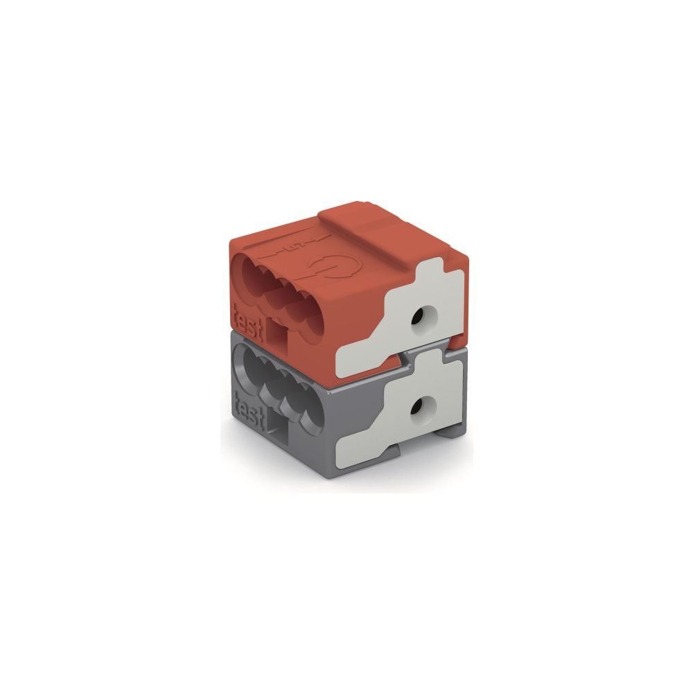 Wago 4-Leiter-Buchsenklemme 243-211, 0,6-0,8mm, Polyamid, Dunkelgrau/Rot... WAGO-243-211 4055143962315 (Abb. 8)