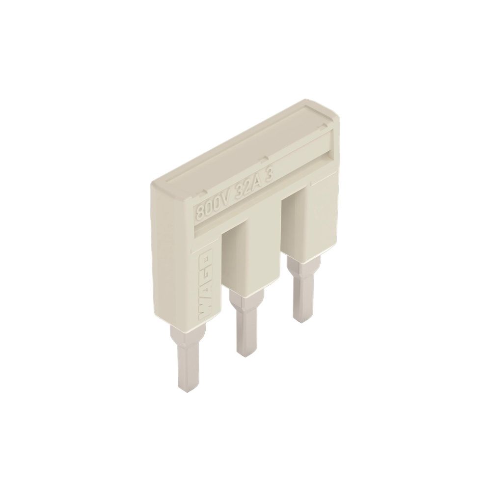Wago Kammbrücker TOPJOB S 2004-403, 3-fach, 32A, 800V, 6,2mm, Polyamid, Lichtgrau... WAGO-2004-403 4055143699761 (Abb. 2)