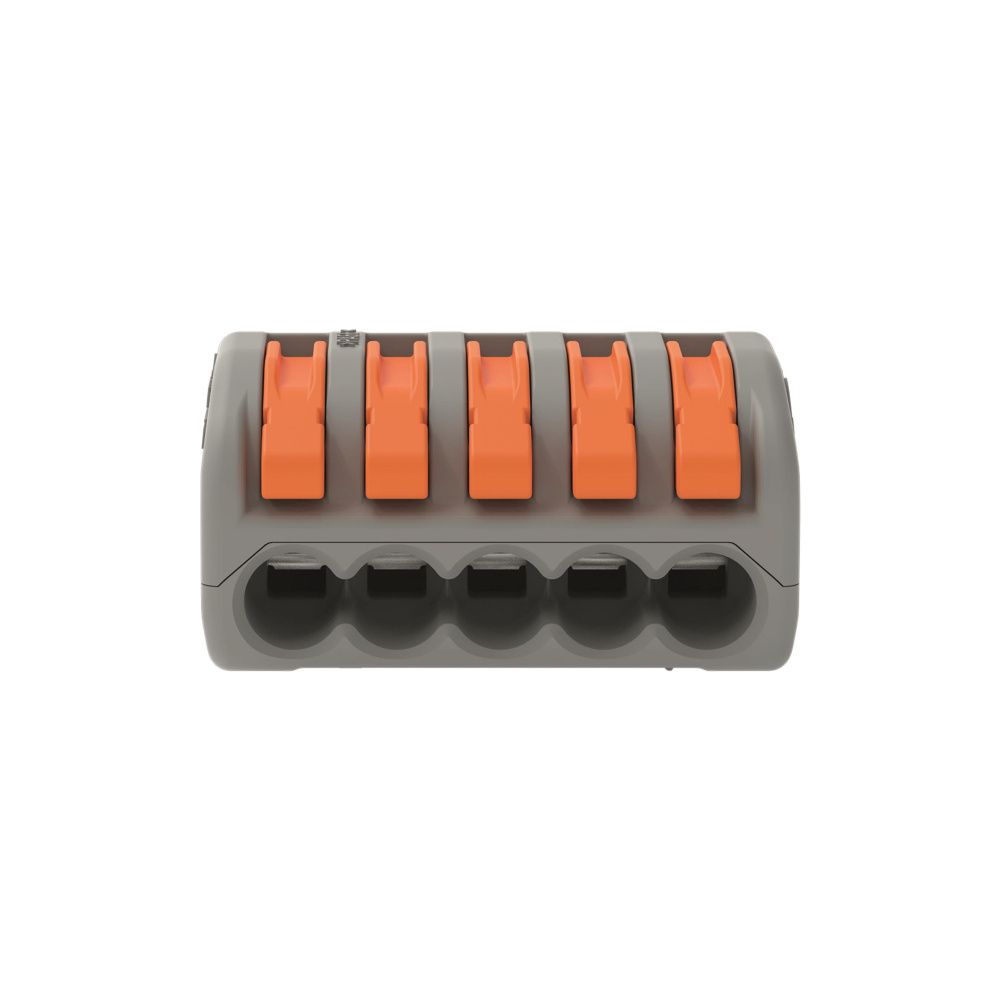 Wago Verbindungsklemme 222-415, 5-Leiter, 0,08-4mm2, 400V, 32A, Grau... WAGO-222-415 4044918464956 (Abb. 4)