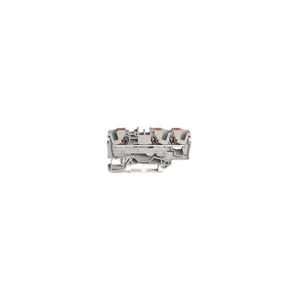 Wago 3-Leiter-Durchgangsklemme 2206 2206-1301, 6mm2 800V 41A, Polyamid, grau... WAGO-2206-1301 4055143712088 (Abb. 3)