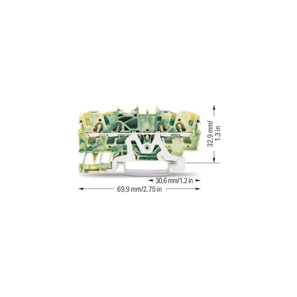 Wago Schutzleiterklemme TOPJOB S 2002-1407, 0,25-4mm2, Federzuganschluss, Thermoplast, ... WAGO-2002-1407 4017332999311 (Abb. 9)