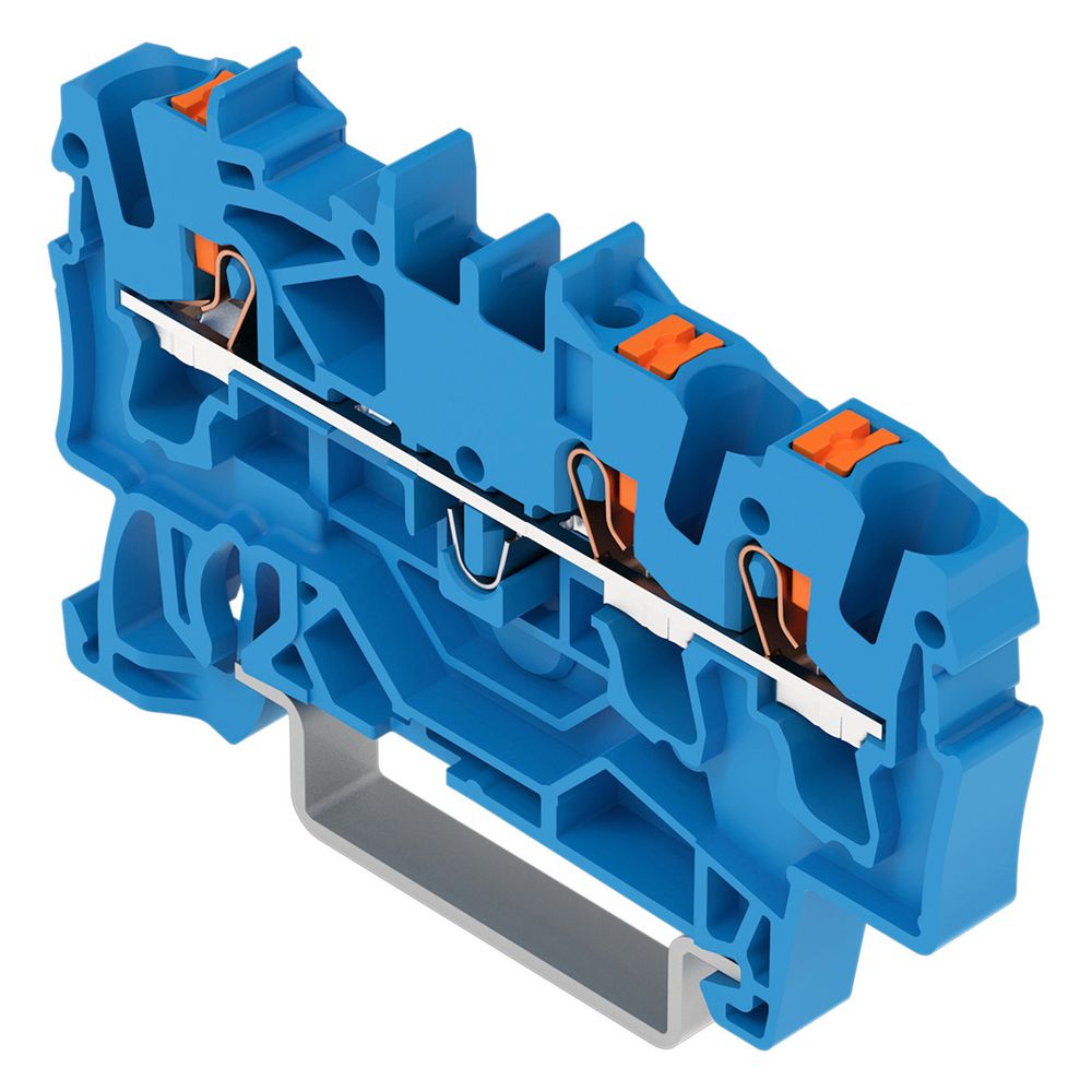 Wago 3-Leiter-Durchgangsklemme TOPJOB S 2202-1304, 2,5mm2, Thermoplast, Blau... WAGO-2202-1304 4055143848558 (Abb. 7)