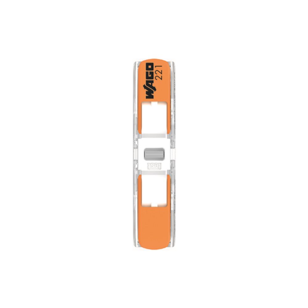 Wago Durchgangsverbinder 221 221-2401, 0,2-4mm2, 450V, 32A, Transparent/Orange... WAGO-221-2401 4066966120271 (Abb. 9)