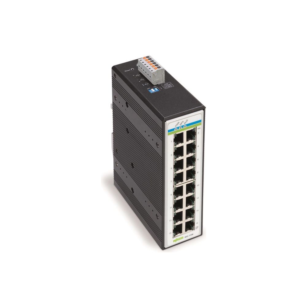 Wago Industrial-Switch 852-1106, 16 Ports 1000 Mbit/s, Aluminium, metallisch schwarz... WAGO-852-1106 4055143604659 (Abb. 3)
