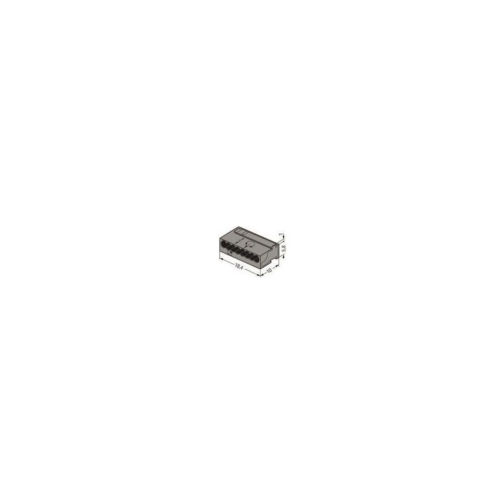 Wago MICRO-Verbindungsdosenklemme 243 243-208, 8-Leiter 0,6-0,8mm, Dunkelgrau... WAGO-243-208 4044918502634 (Abb. 10)